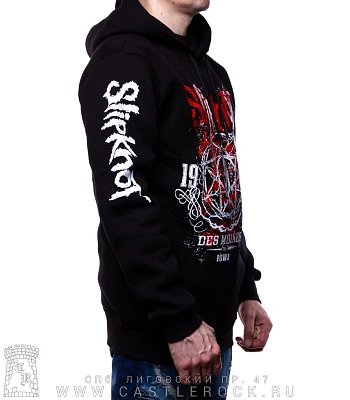 балахон slipknot "des moines. iowa 1995" (принт большой)