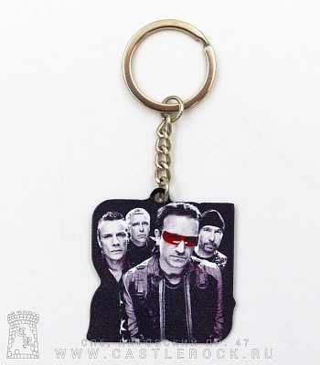 брелок металлический u2