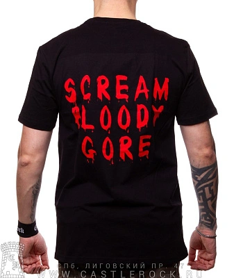 футболка death "scream bloody gore"