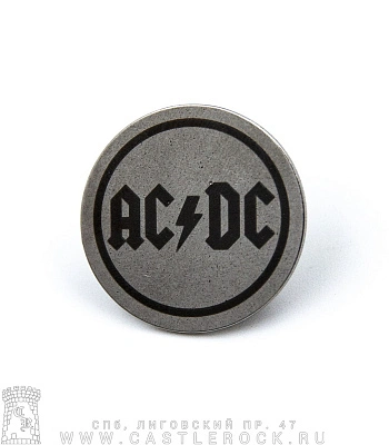 значок цанга с гравировкой ac/dc (кант)