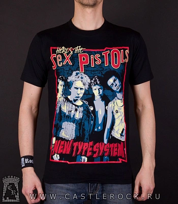 футболка sex pistols new type system nts