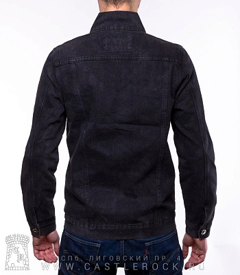 куртка джинсовая серая (на молнии) vkc1226