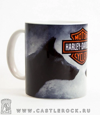 кружка harley-davidson (два волка)