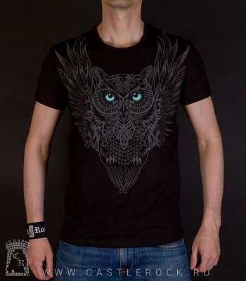 футболка сова (светится)