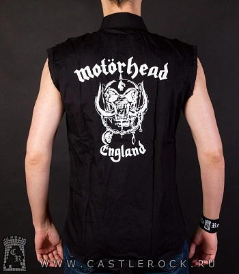 безрукавка motorhead (лого ч/б)