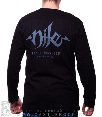 футболка nile "the underworld awaits us all" д/р