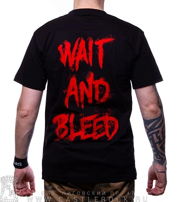футболка slipknot "wait and bleed" (принт большой)