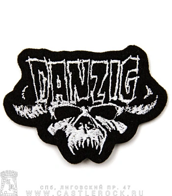 нашивка danzig (ч/б, вышивка)