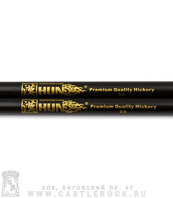 барабанные палочки hun premium b&g 5a (черные) деревянные наконечники