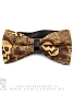 галстук-бабочка черепа (коричневый)