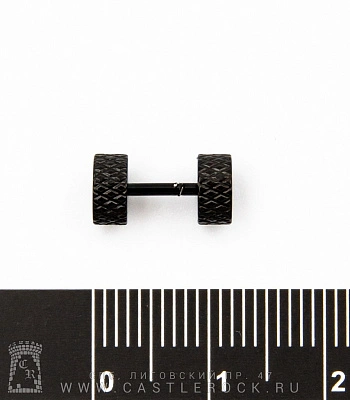 Обманка Плага Сталь Черная с Насечками 1,2 х 7 х 6/6