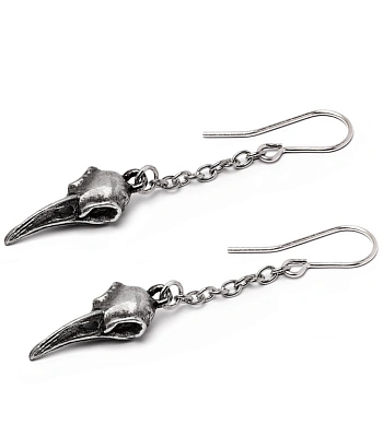 серьги alchemy gothic (алхимия готик) e473 rabenschadel schlenker