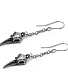 серьги alchemy gothic (алхимия готик) e473 rabenschadel schlenker
