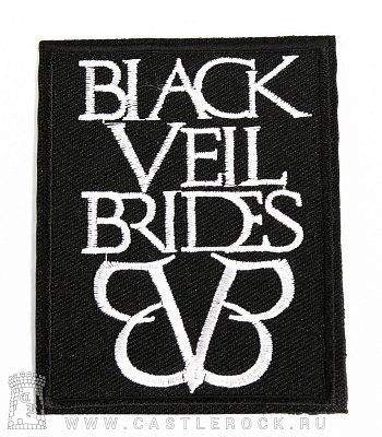 нашивка термо black veil brides (надпись, лого внизу, вышивка)