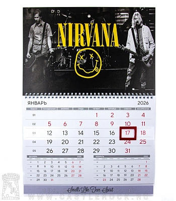календарь настенный nirvana