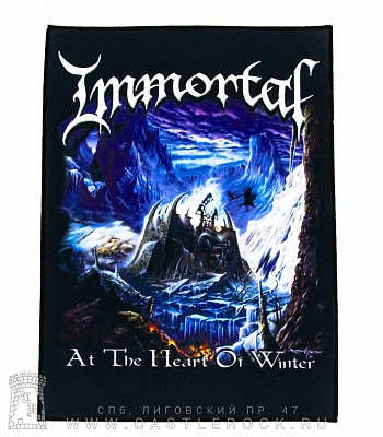 нашивка на спину immortal "at the heart of winter"