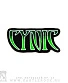 нашивка cynic (лого зеленое, вышивка)