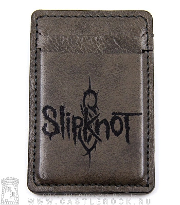 кардхолдер с гравировкой slipknot (ручная работа)