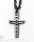 подвес new rock крест с камнями