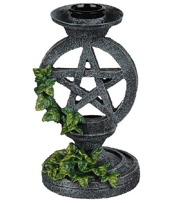 подсвечник пентаграмма с плющом