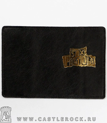 обложка для документов sex pistols (золотое лого)