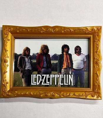 магнит прямоугольный led zeppelin (группа в поле, багет)