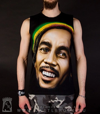 майка bob marley (цветной)