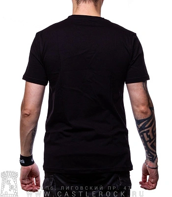 футболка гражданская оборона "все идет по плану" (принт большой)