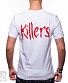 футболка iron maiden "killers" (eddie в круге, белая)