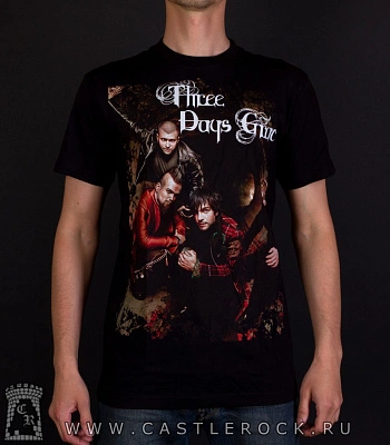 футболка three days grace (группа)