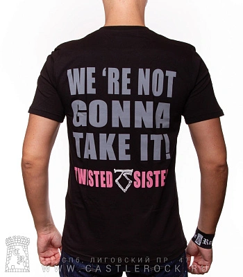 футболка twisted sister "we're not gonna take it!"