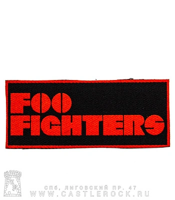 нашивка foo fighters (лого красное)