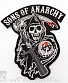 нашивка на спину sons of anarchy (вышивка)