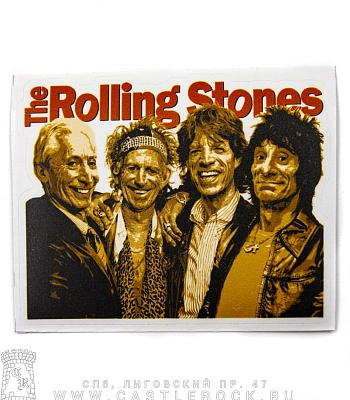 наклейка виниловая rolling stones (группа, средняя)