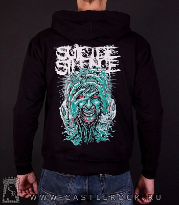 балахон на молнии suicide silence (зомби)