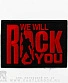 нашивка термо queen "we will rock you" (вышивка)