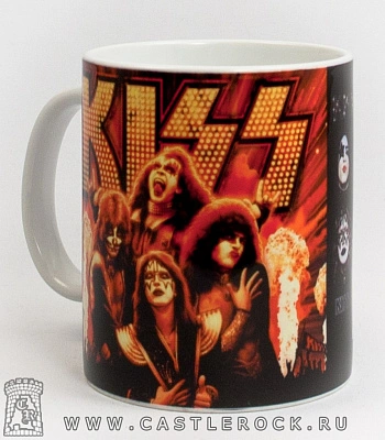 кружка kiss (группа в огне)