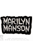 нашивка термо marilyn manson (надпись, вышивка)