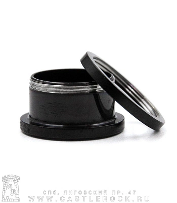 Плаг Сталь Черный Крест Железный 16 мм