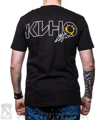 футболка кино в. цой (с гитарой, автограф)