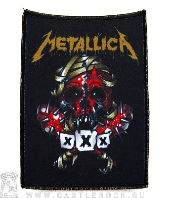 нашивка metallica "xxx" (череп в крови)
