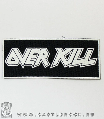 нашивка overkill (лого белое)