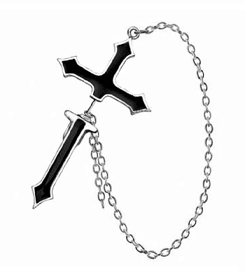 серьга alchemy gothic (алхимия готик) e280 impalare cross