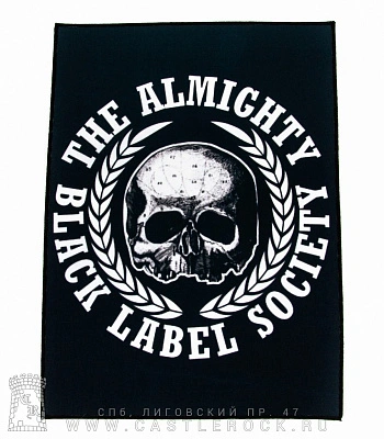нашивка на спину black label society "the almighty"