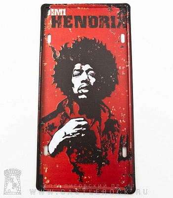табличка номерной знак jimi hendrix