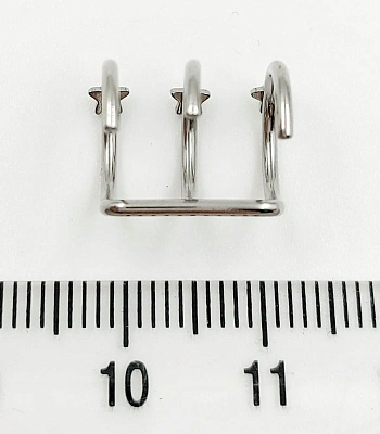 Кафф Сталь 3 Витка со Звездами 1,2 х 8