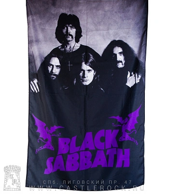 постер тканевый black sabbath (группа, вертикальный)
