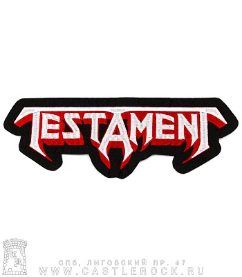 нашивка на спину testament (лого, вышивка)