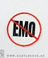 нашивка emo (стоп-знак, вышивка)