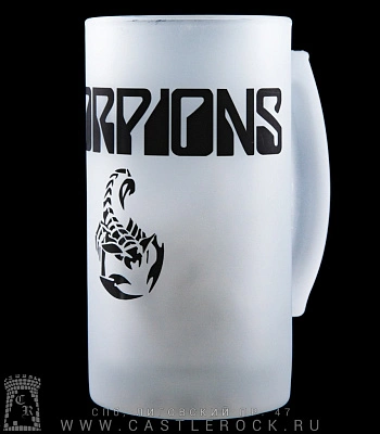 кружка пивная стеклянная scorpions